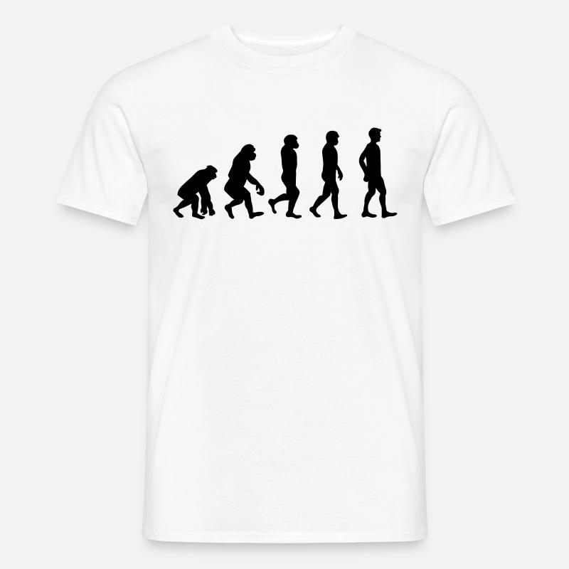 Evolution | Darwinism | Evolution Theory | Ape - Männer T-Shirt - Weiß