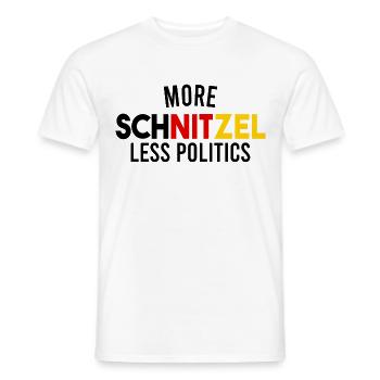 Politics political schnitzel - Men's T-Shirt - white - Front - AI Model Male 178 dark (178cm)