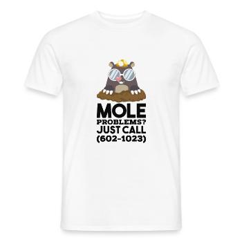 Chimie Mole Mole Chimie - T-shirt homme - blanc - Devant - AI Model Male 178 dark (178cm)