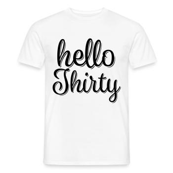 30. Geburtstag 30 Jahre Geschenk - Männer T-Shirt - Weiß - Vorne - AI Model Male 178 dark (178cm)