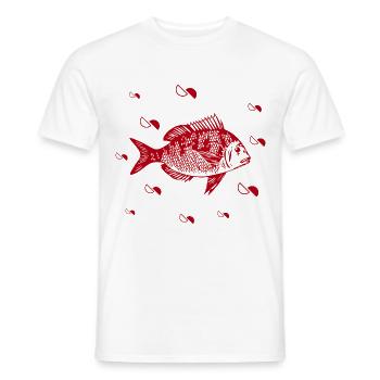 Fisch - Aquarium - Meereswesen - Naturschutz - Männer T-Shirt - Weiß - Vorne - AI Model Male 178 dark (178cm)