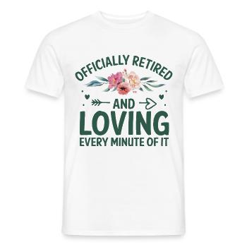 Grand-mère retraitée Pension de retraite Grand-mère Reti - T-shirt homme - blanc - Devant - AI Model Male 178 dark (178cm)