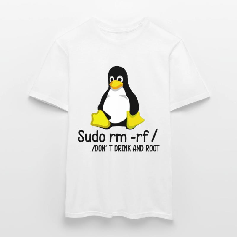 Root Programmierer Tux Pinguin Coding Männer T-Shirt