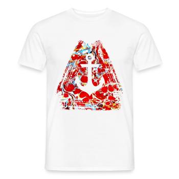 ancre e 251 - T-shirt homme - blanc - Devant - AI Model Male 178 dark (178cm)