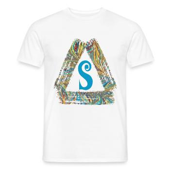 e 201s - T-shirt homme - blanc - Devant - AI Model Male 178 dark (178cm)