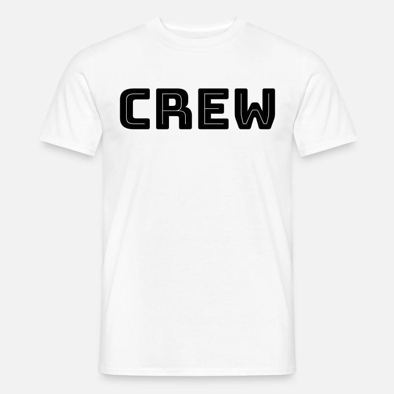 Crew - Team - Geschenkidee - Männer T-Shirt - Weiß