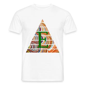 Triangle E 56 E - T-shirt homme - blanc - Devant - AI Model Male 178 dark (178cm)