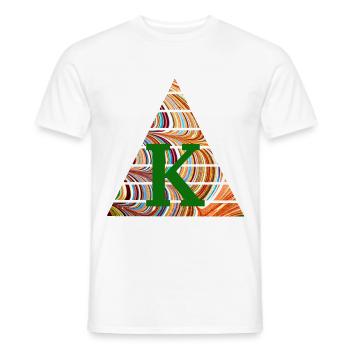 Triangle E 56 K - T-shirt homme - blanc - Devant - AI Model Male 178 dark (178cm)