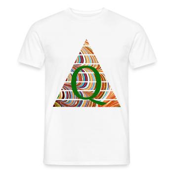 Dreieck E 56 Q - T-shirt homme - blanc - Devant - AI Model Male 178 dark (178cm)