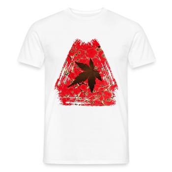 Autumn Leaf E 245 - Men's T-Shirt - white - Front - AI Model Male 178 dark (178cm)