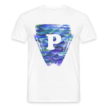 Dreieck E 103 P - T-shirt homme - blanc - Devant - AI Model Male 178 dark (178cm)