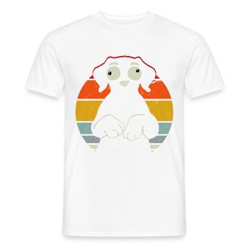 Crazy Labrador - Men's T-Shirt - white - Front - AI Model Male 178 dark (178cm)