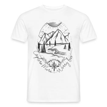 Explore More - Männer T-Shirt - Weiß - Vorne - AI Model Male 178 dark (178cm)