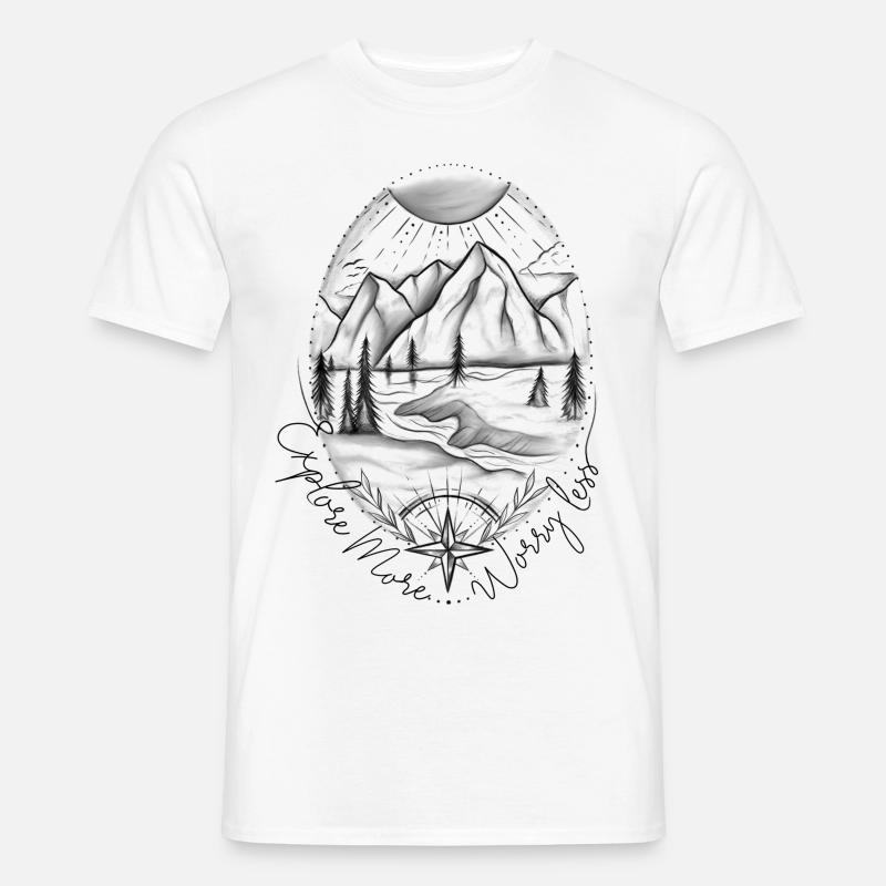 Explore More - Männer T-Shirt - Weiß