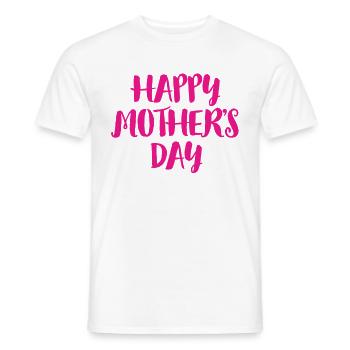Mother's Day, Mother's Day, Mother's Day, Mother's - Men's T-Shirt - white - Front - AI Model Male 178 dark (178cm)
