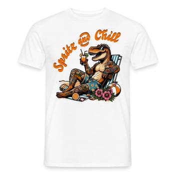 Spritz and Chill - Männer T-Shirt - Weiß - Vorne - AI Model Male 178 dark (178cm)