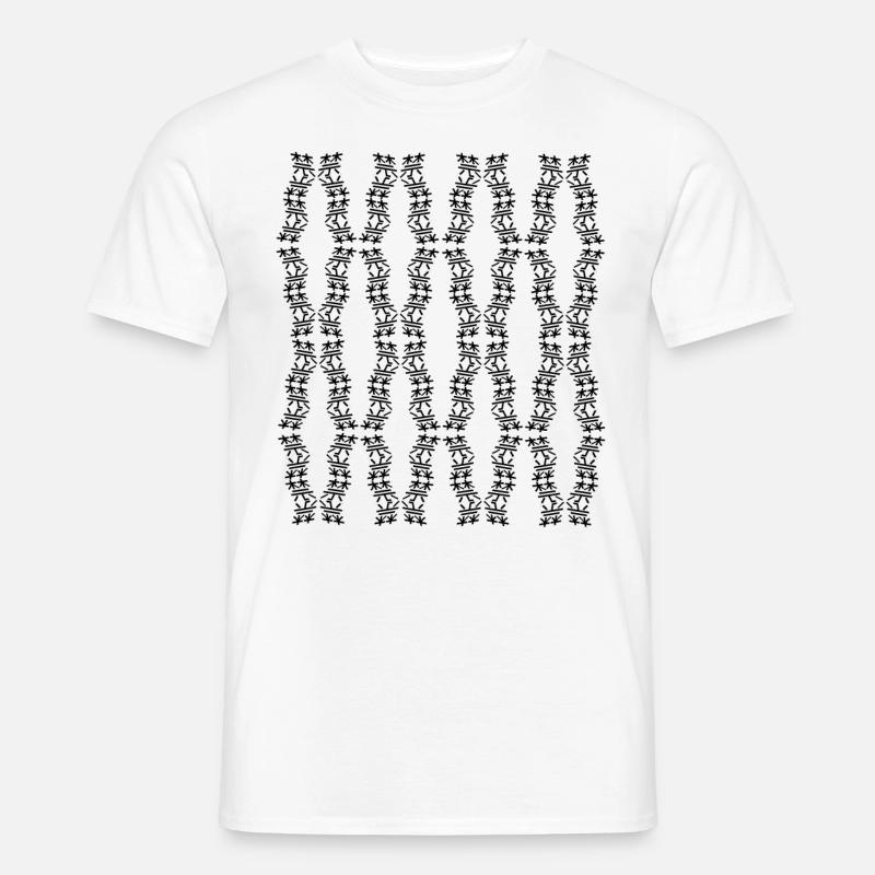 Einzigartige Struktur - Männer T-Shirt - Weiß