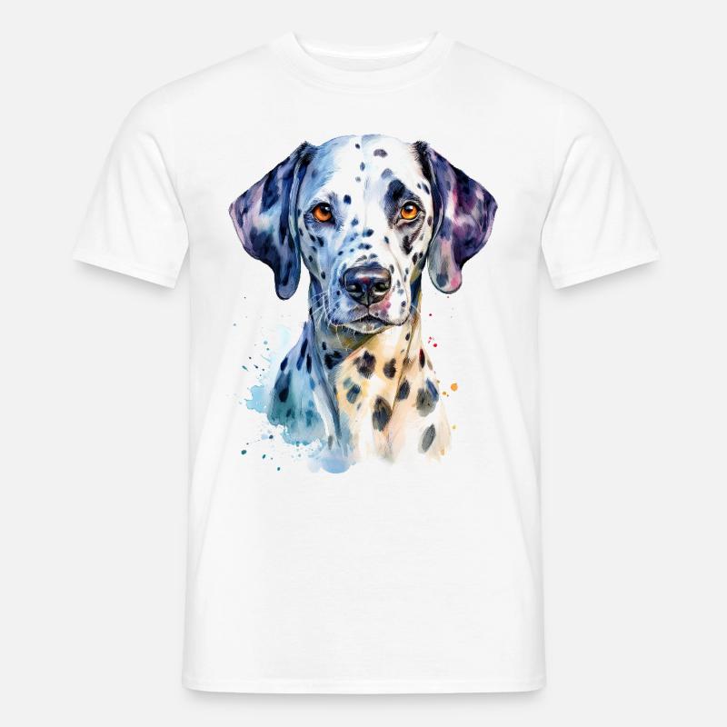 Dalmatiner - Männer T-Shirt - Weiß