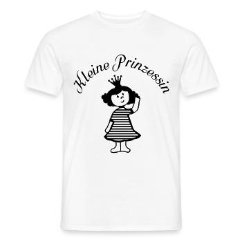 kleine Prinzessin mit Schriftzug - Männer T-Shirt - Weiß - Vorne - AI Model Male 178 dark (178cm)