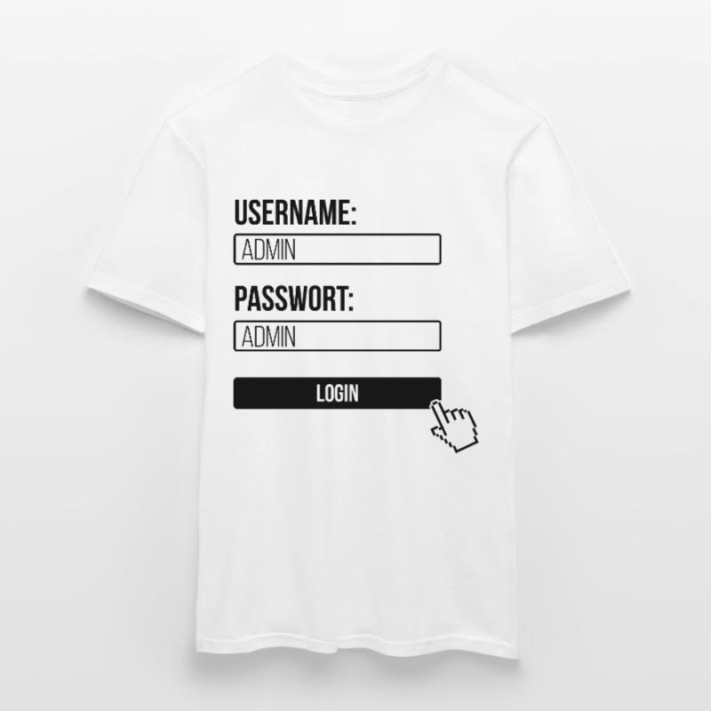 Admin Administrator Informatik Computer Männer T-Shirt