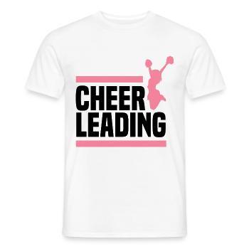 Cheer Graphic Cheerleading Cheerleader Gymnast Dan - Männer T-Shirt - Weiß - Vorne - AI Model Male 178 dark (178cm)