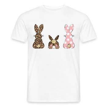 meine erste ostern niedlicher Hase - Männer T-Shirt - Weiß - Vorne - AI Model Male 178 dark (178cm)