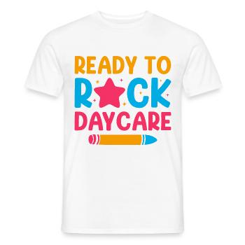 Ready To Rock Daycare Babysitter Daycare Provider - Männer T-Shirt - Weiß - Vorne - AI Model Male 178 dark (178cm)