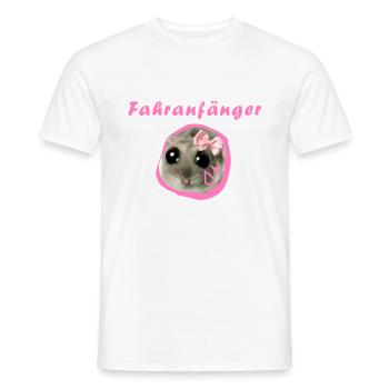 fahranfänger,hamster,fahrschule - Männer T-Shirt - Weiß - Vorne - AI Model Male 178 dark (178cm)