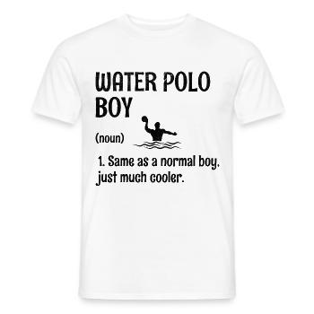 Wasserball-Junge Wie Ein Normaler Junge, Nur Viel Cool - Männer T-Shirt - Weiß - Vorne - AI Model Male 178 dark (178cm)