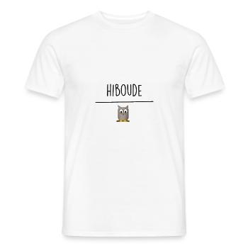 owl - Men's T-Shirt - white - Front - AI Model Male 178 dark (178cm)