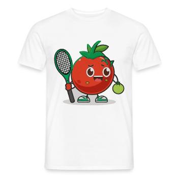 Racket Rocker - Men's T-Shirt - white - Front - AI Model Male 178 dark (178cm)
