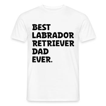 Meilleur chien de laboratoire Labrador Retriever de tous les temps - T-shirt homme - blanc - Devant - AI Model Male 178 dark (178cm)