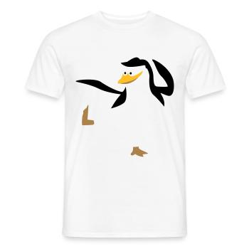 Pinguin macht Karate Sport - Männer T-Shirt - Weiß - Vorne - AI Model Male 178 dark (178cm)