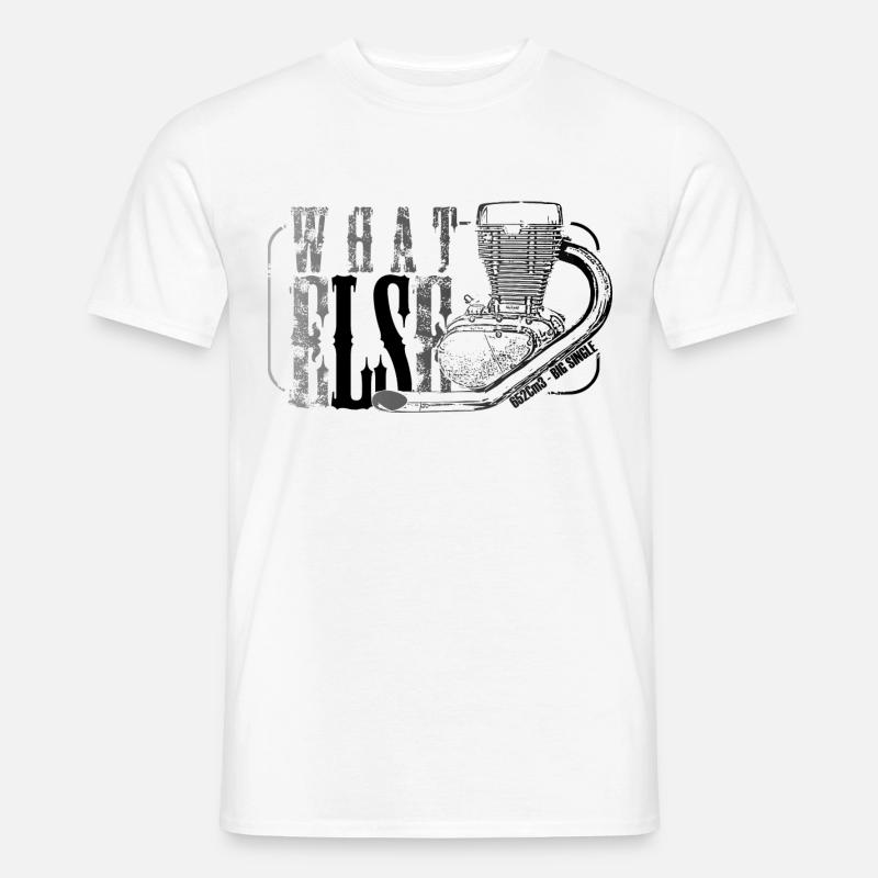 BIG SINGLE eLSe - Männer T-Shirt - Weiß