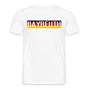 BAYREUTH DRAPEAU ALLEMAGNE DRAPEAU ALLEMAGNE - T-shirt homme - blanc - Devant - AI Model Male 178 dark (178cm)