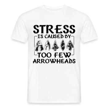 Collect arrowheads - Men's T-Shirt - white - Front - AI Model Male 178 dark (178cm)