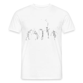 Tennis Hommes Tennis Femmes - T-shirt homme - blanc - Devant - AI Model Male 178 dark (178cm)