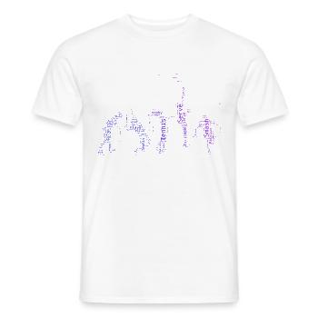 Les joueurs de tennis jouent au tennis Tennis Femmes Jeux de tennis - T-shirt homme - blanc - Devant - AI Model Male 178 dark (178cm)