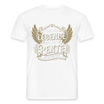 Even a legend retires - Men's T-Shirt - white - Front - AI Model Male 178 dark (178cm)