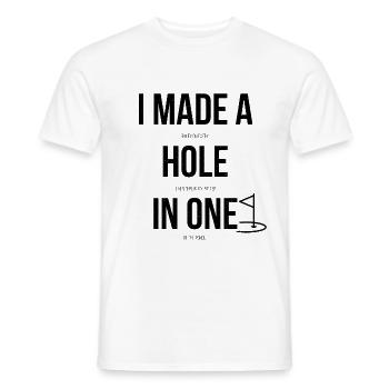 Golf Golfer Golf Course Golfer - Men's T-Shirt - white - Front - AI Model Male 178 dark (178cm)