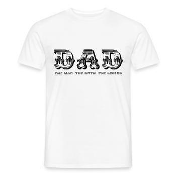 Father's Day Father Dad Father's Day gift - Men's T-Shirt - white - Front - AI Model Male 178 dark (178cm)