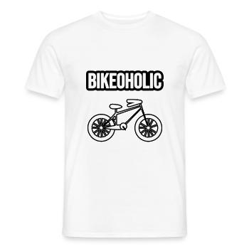 Conception de vélo, vélo et sport. Bike Love - T-shirt homme - blanc - Devant - AI Model Male 178 dark (178cm)