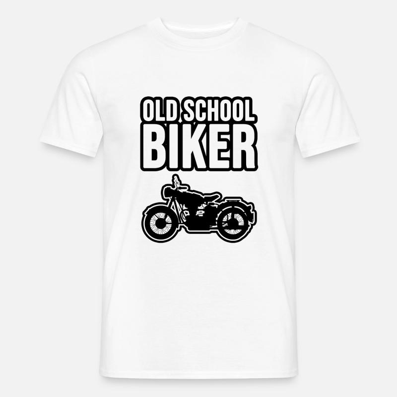 Old School Biker! - Männer T-Shirt - Weiß