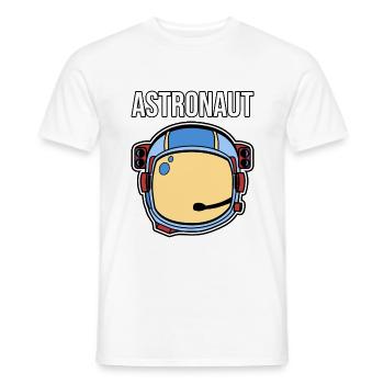Astronaut - Men's T-Shirt - white - Front - AI Model Male 178 dark (178cm)