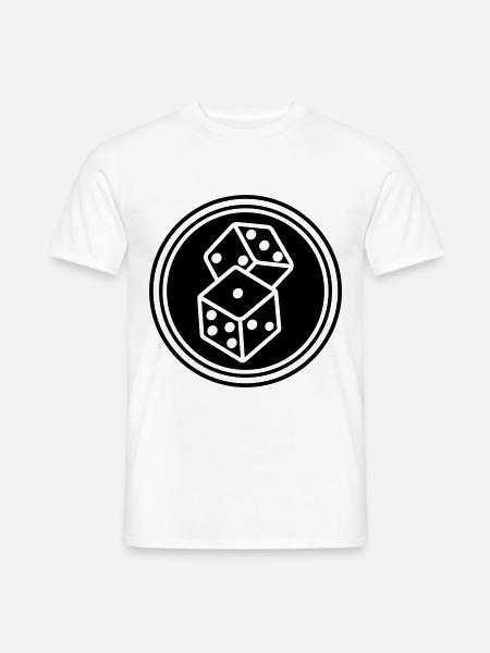 Dice Casino Symbol - Men's T-Shirt - white