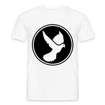 Dove symbol - Men's T-Shirt - white - Front - AI Model Male 178 dark (178cm)