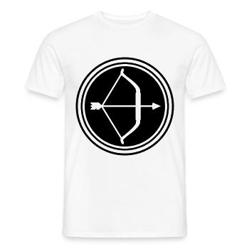 Bow and arrow - Men's T-Shirt - white - Front - AI Model Male 178 dark (178cm)