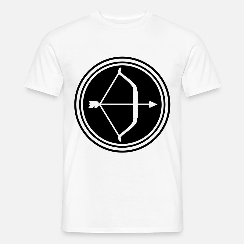 Pfeil und Bogen - Männer T-Shirt - Weiß