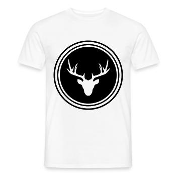 Deer Deer icon - Men's T-Shirt - white - Front - AI Model Male 178 dark (178cm)