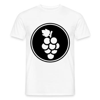 raisins - T-shirt homme - blanc - Devant - AI Model Male 178 dark (178cm)